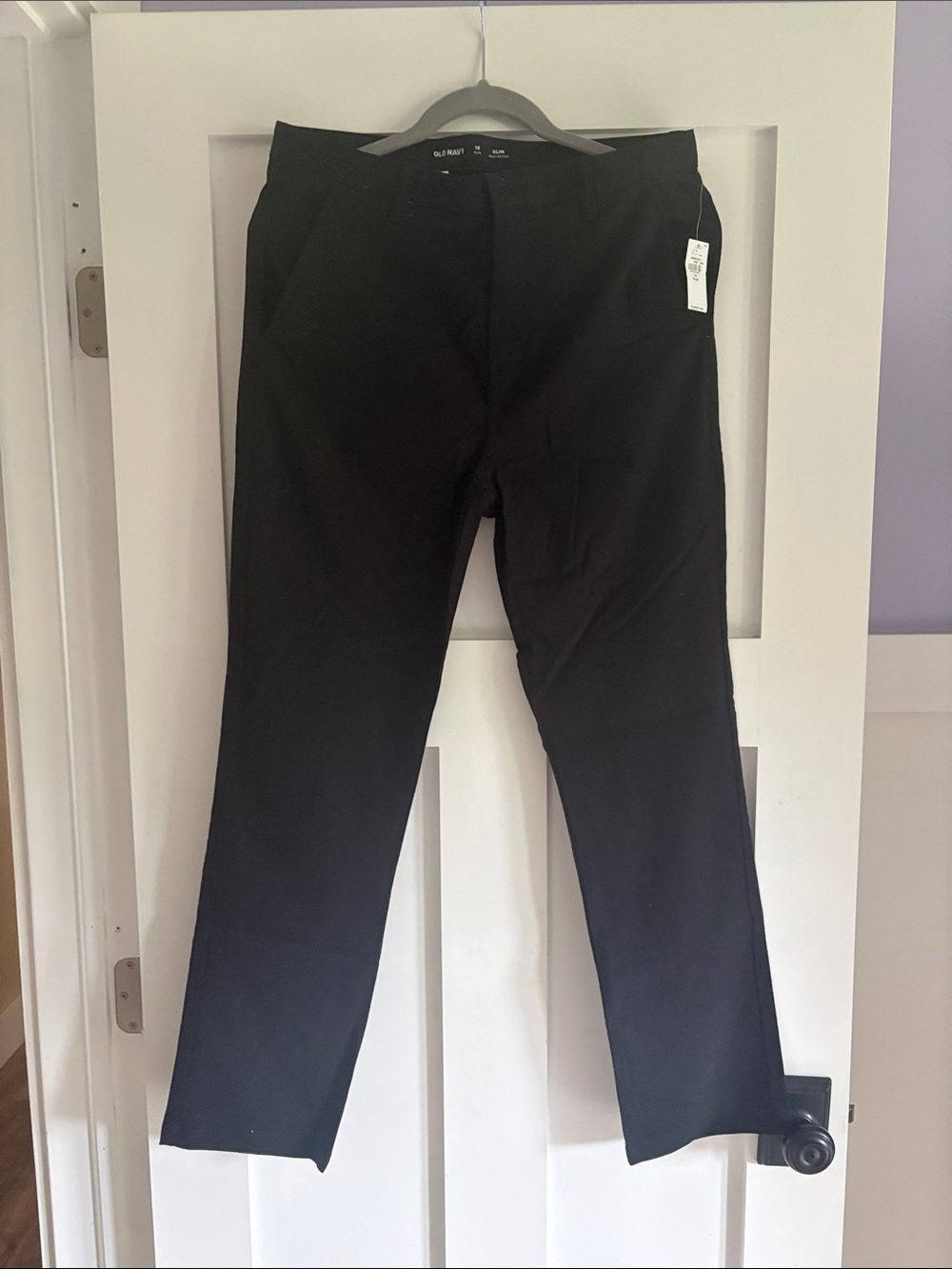 Old Navy Boy’s Black Chinos - Straight Fit